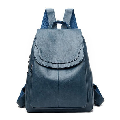 Anti theft Mini Leather Backpack for Women - Snozila