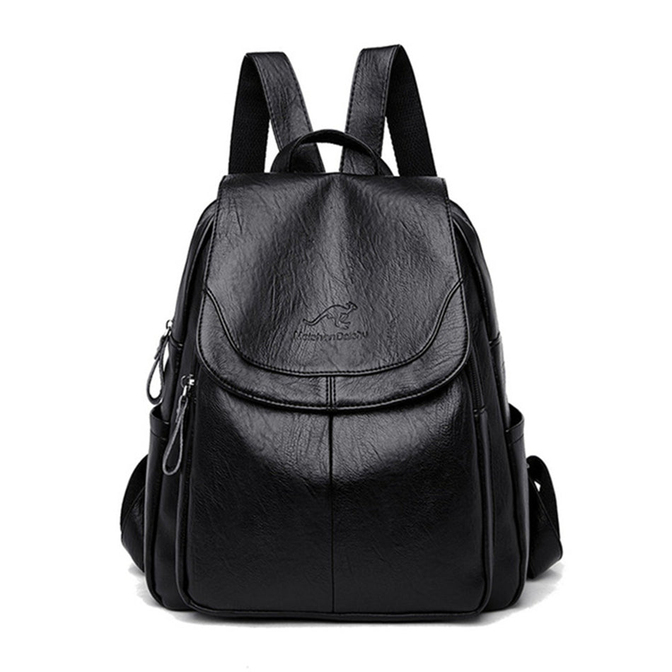 Anti theft Mini Leather Backpack for Women - Snozila