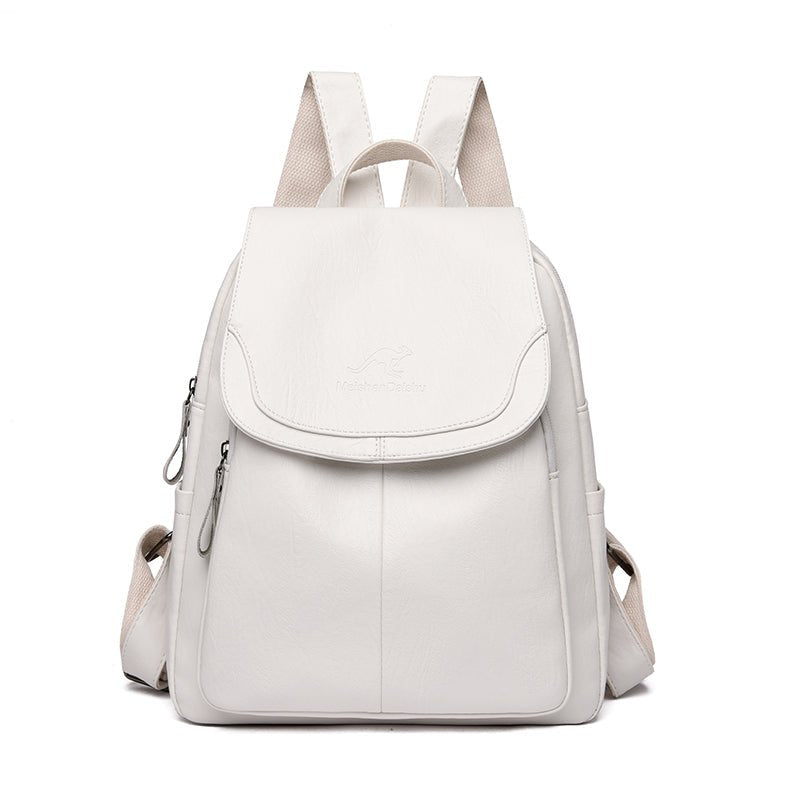 Anti theft Mini Leather Backpack for Women - Snozila