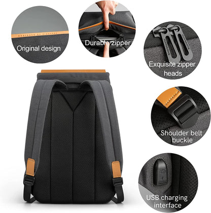 Anti theft Waterproof Backpack with USB Charging 15 inch - Snozila