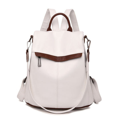 Anti-theft Women Multifunction Leather Backpack - Snozila