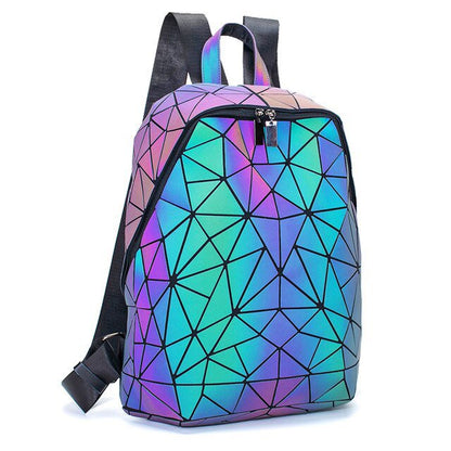 Geometric Women Backpack Luminous Bag - Snozila